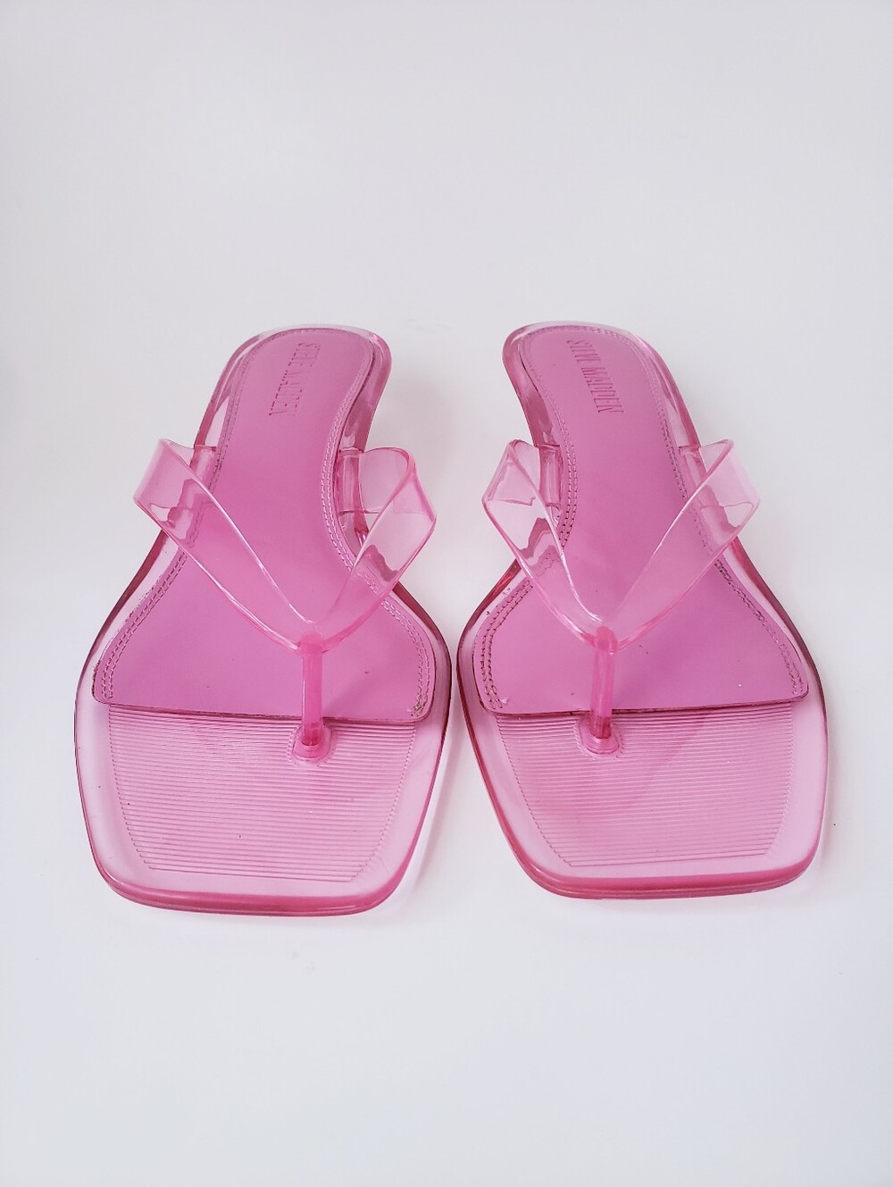 Steve Madden Pink Clear Kittem Heels - Picture 3 of 12